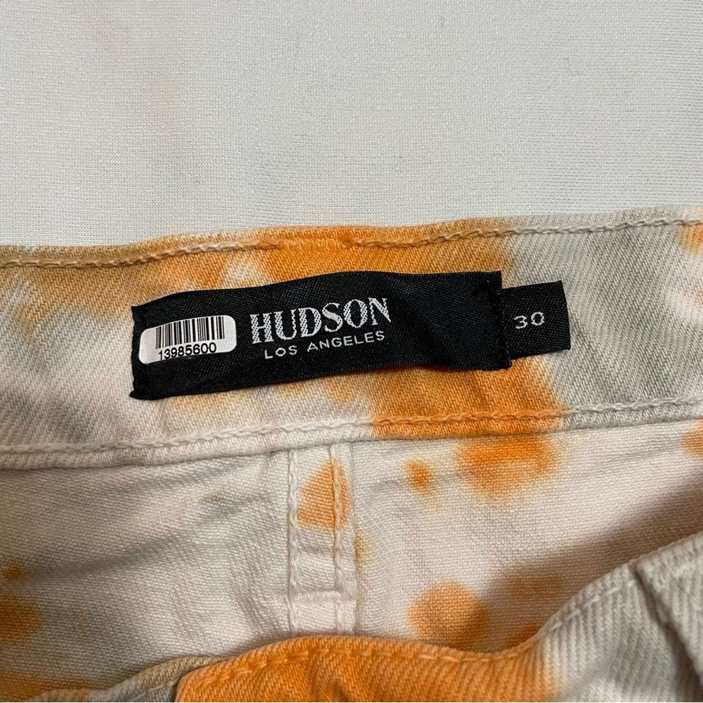 Hudson Hudson Denim Hana Shorts Grey Orange Tie Dye Size 30 Size 30" / US 8 / IT 44 - 9 Thumbnail