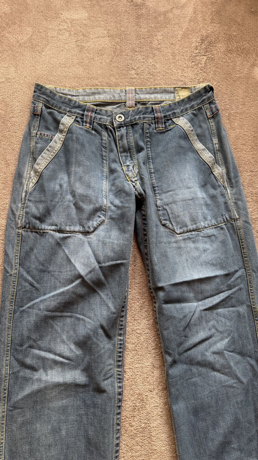 If Six Was Nine O’Neill Reversible distressed Mudwash Jean Y2K lgb jnco vibe Size US 32 / EU 48 - 8 Thumbnail