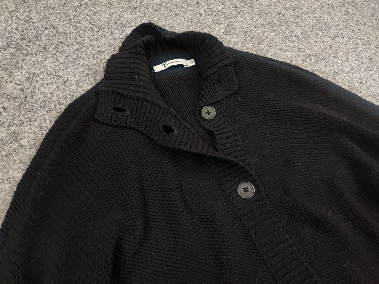Alexander Wang Alexander Wang Cotton Black Oversized knit Button Cardigan Size S / US 4 / IT 40 - 9 Thumbnail