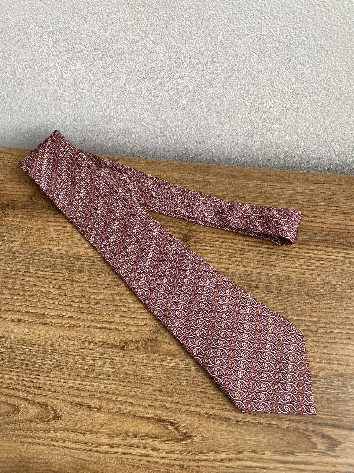 Hermes Hermes Paris Vintage 90s 100% Silk Tie Made France 7454 HA Size ONE SIZE - 14 Thumbnail