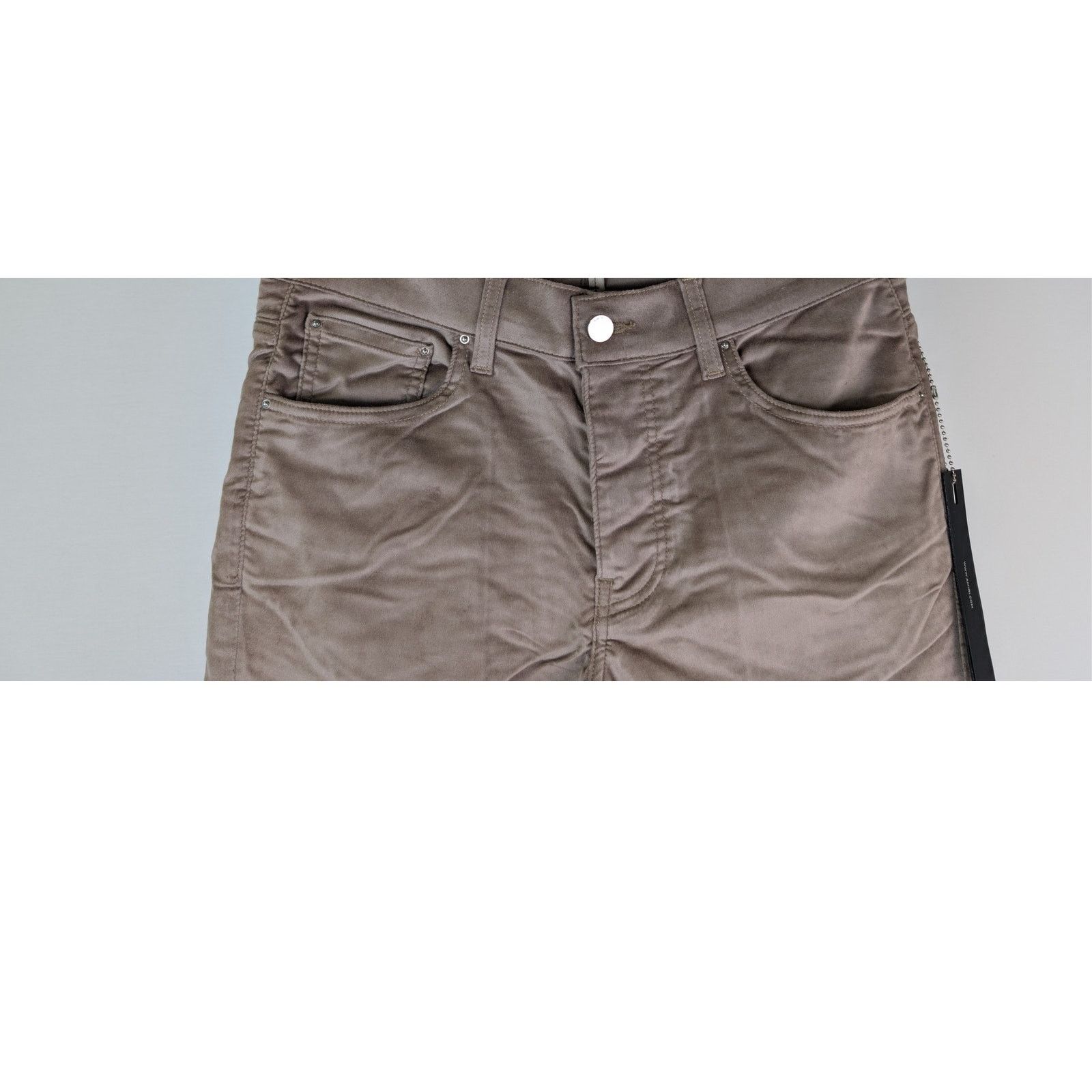 Amiri o1rshd1 Velour Flare Stack Pants in Sand Size US 34 / EU 50 - 3 Thumbnail