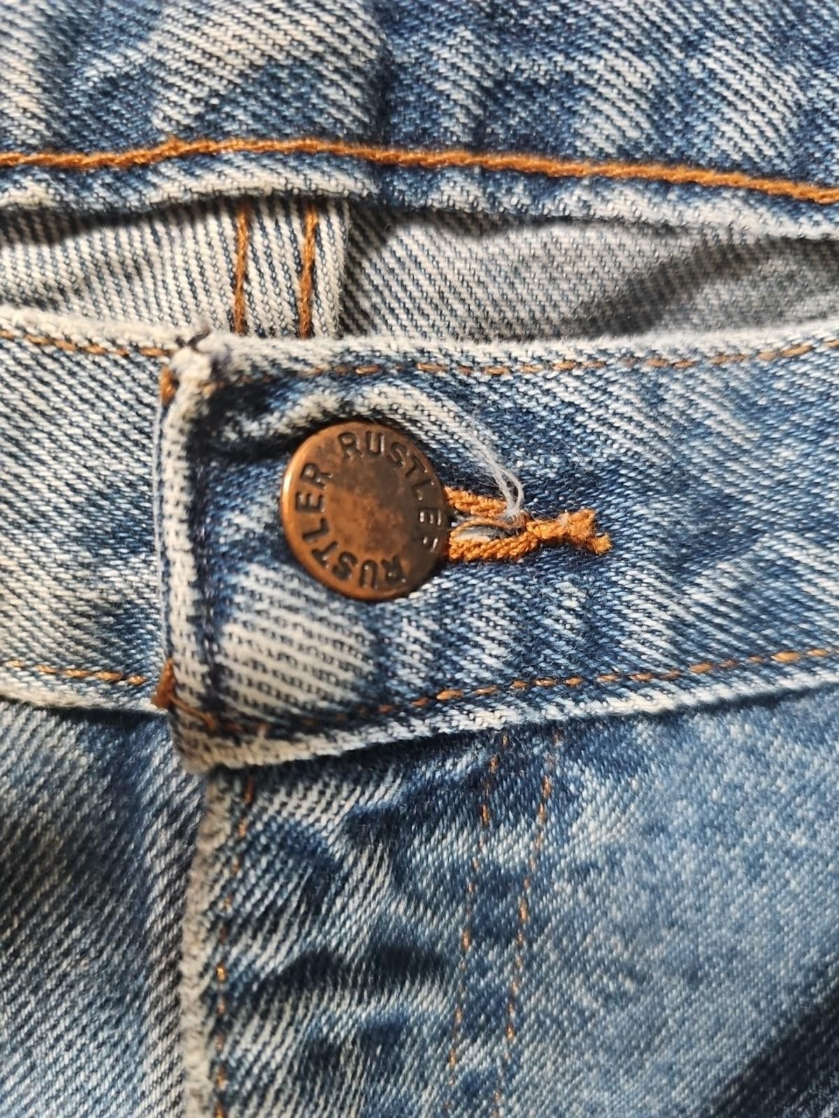 Rustler Rustler 38x30 Straight Blue Jeans Size US 38 / EU 54 - 2 Thumbnail