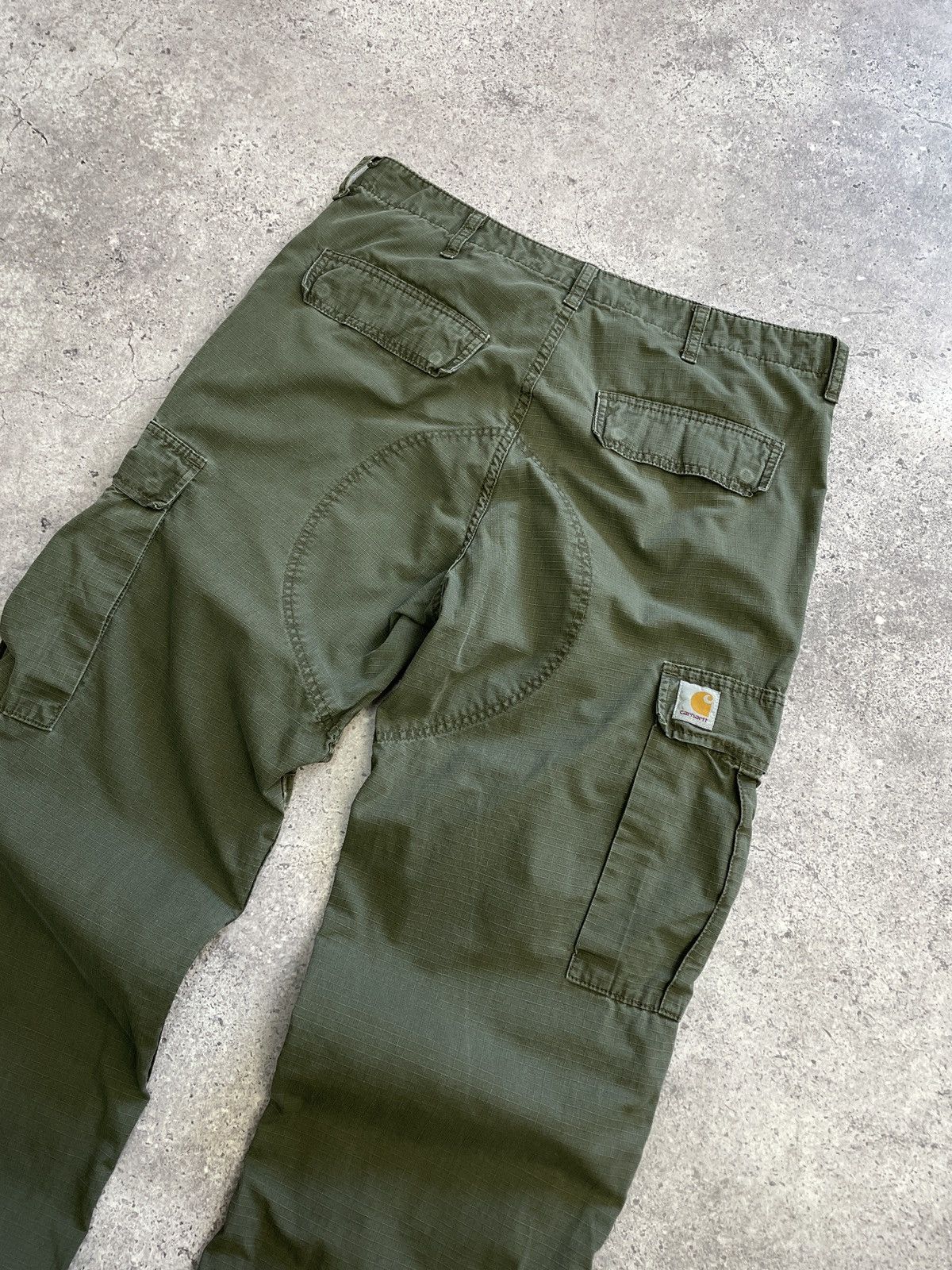 Nike × Vintage Vintage Regular Carhartt CargoJeans Pants Y2K Baggy Fit Size US 32 / EU 48 - 4 Thumbnail