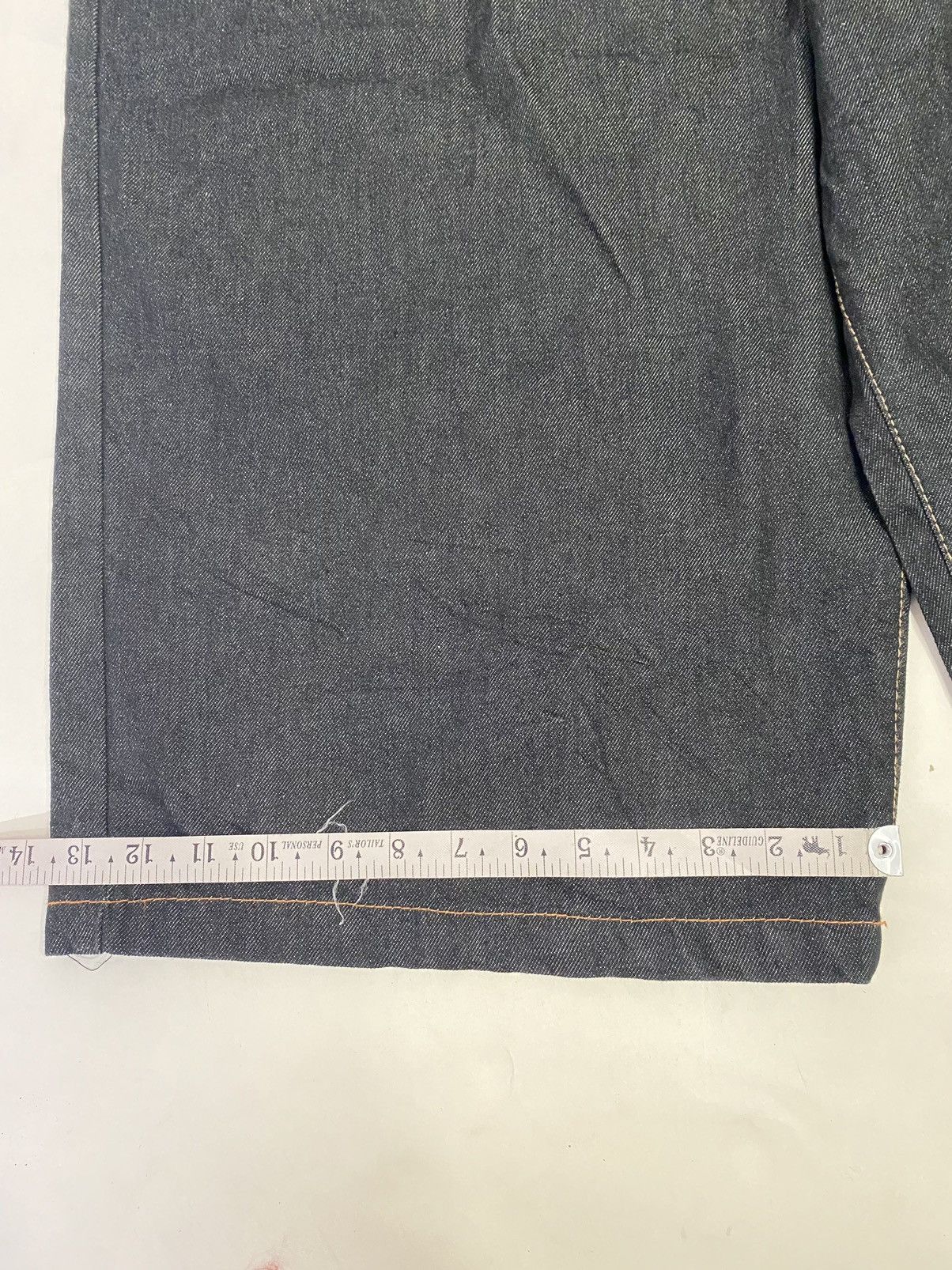 Christian Audigier Vintage Christian Audigier Raw Denim Jorts Size US 40 / EU 56 - 10 Thumbnail