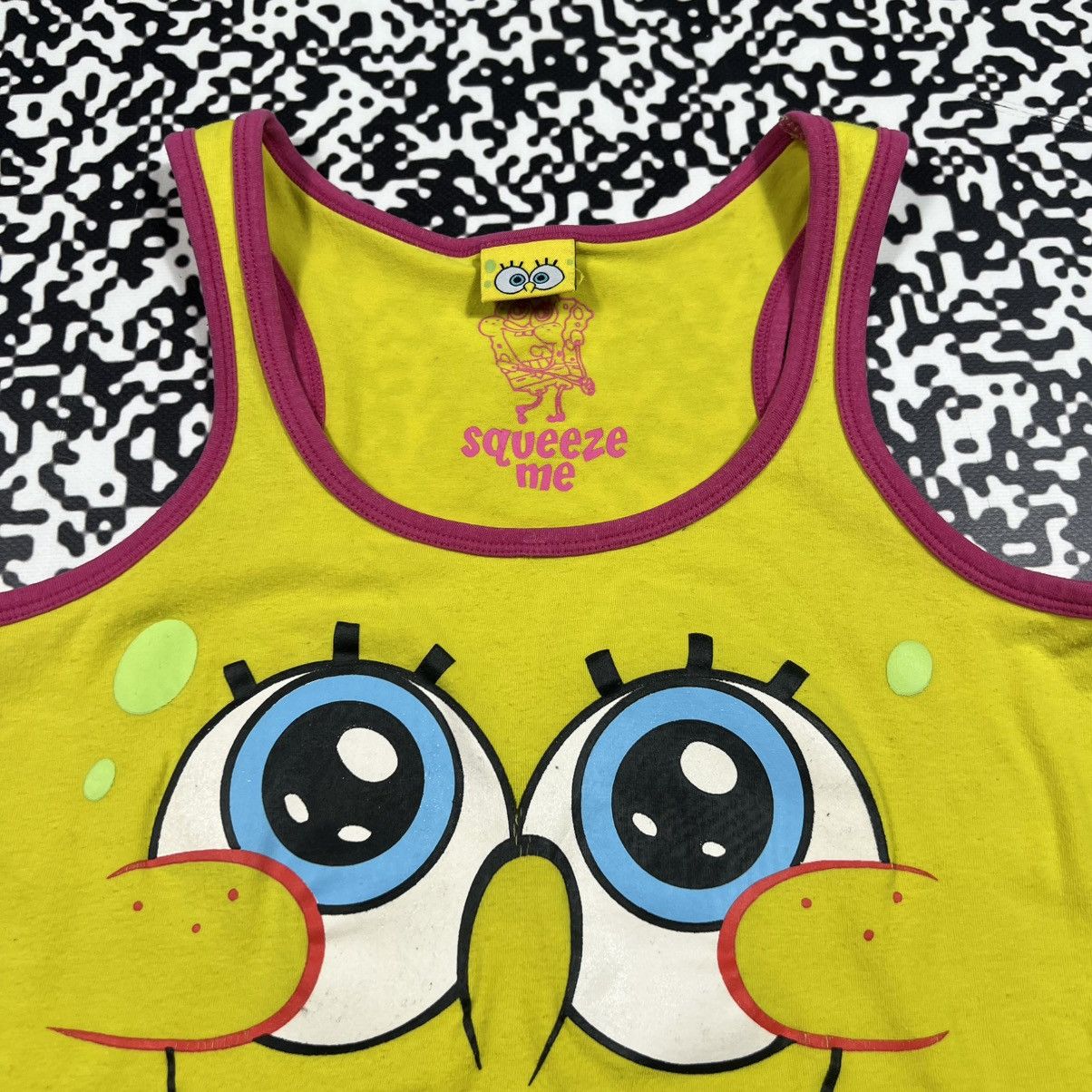 Cartoon Network Vintage Y2K Spongebob Squarepants Humor Face Tank Top Size XS / US 0-2 / IT 36-38 - 6 Thumbnail