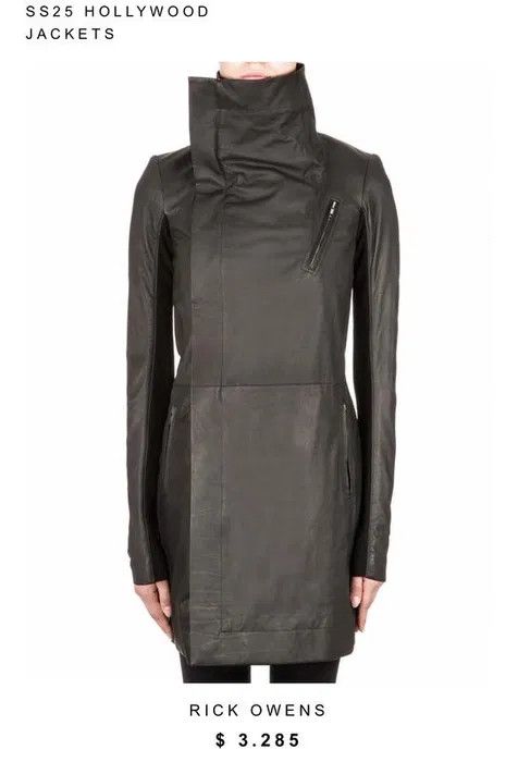 Rick Owens RICK OWENS LEATHER COAT Size US XS / EU 42 / 0 - 1 Thumbnail