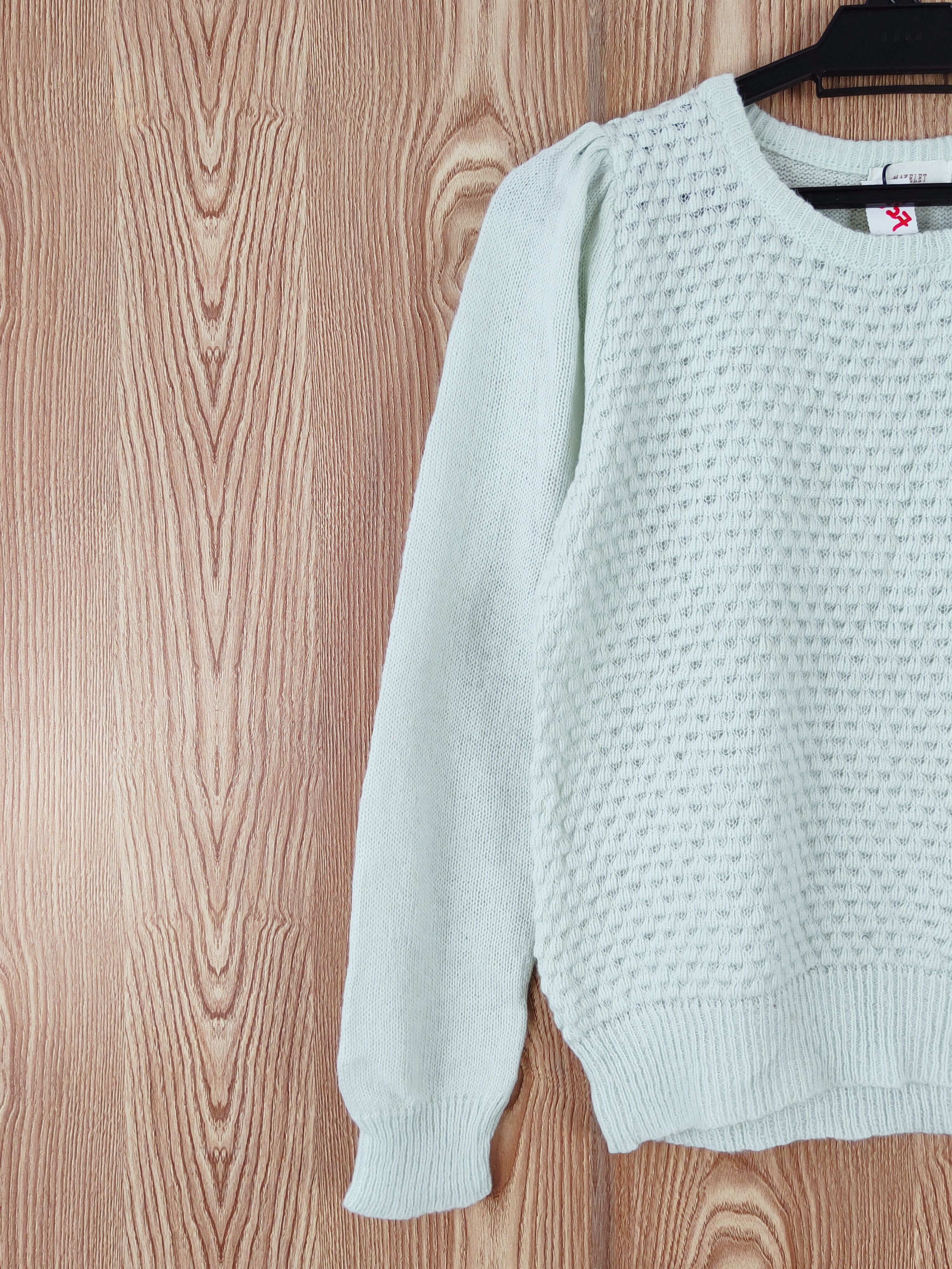 Japanese Brand Makelet Green Knitwear Sweatshirts #W827 Size S / US 4 / IT 40 - 3 Thumbnail