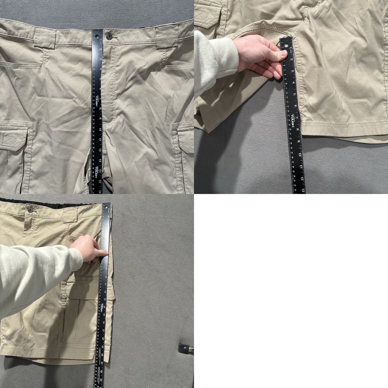Vintage Duluth Trading Mens 3XL Beige Performance Shorts Dry on the Fly 9" Nylon Size US 36 / EU 52 - 8 Thumbnail