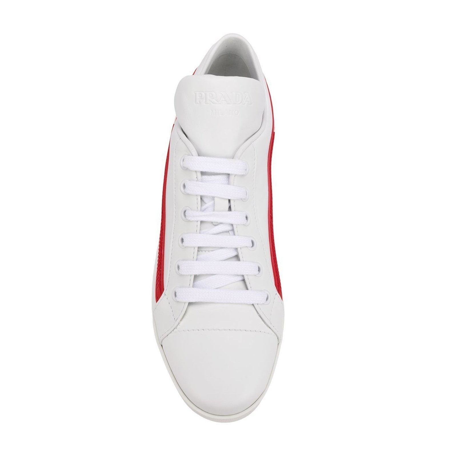 Prada Prada Band Logo Lace Up Tie Flat Low Top Sneaker 36.5 Size US 6.5 / IT 36.5 - 9 Thumbnail
