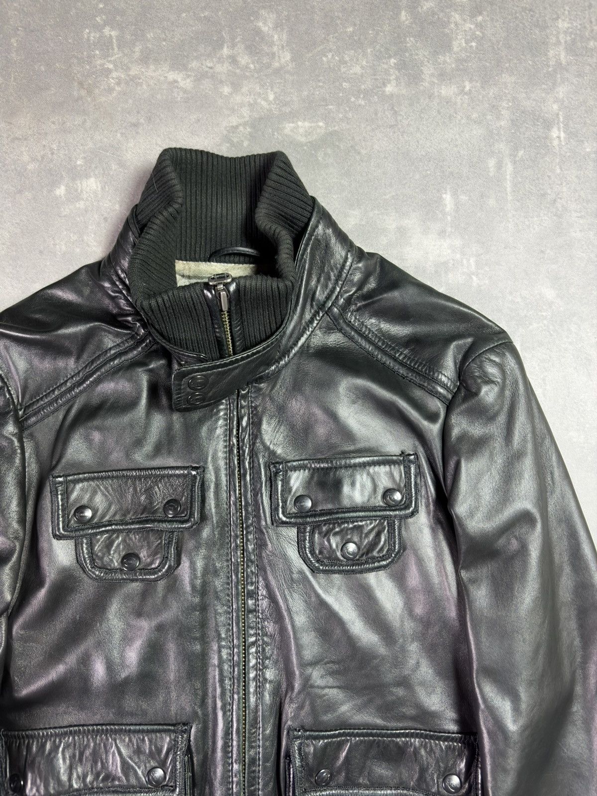 Just Cavalli 00s Just Cavalli Leather Bomber Jacket M L Archive Size US M / EU 48-50 / 2 - 5 Thumbnail