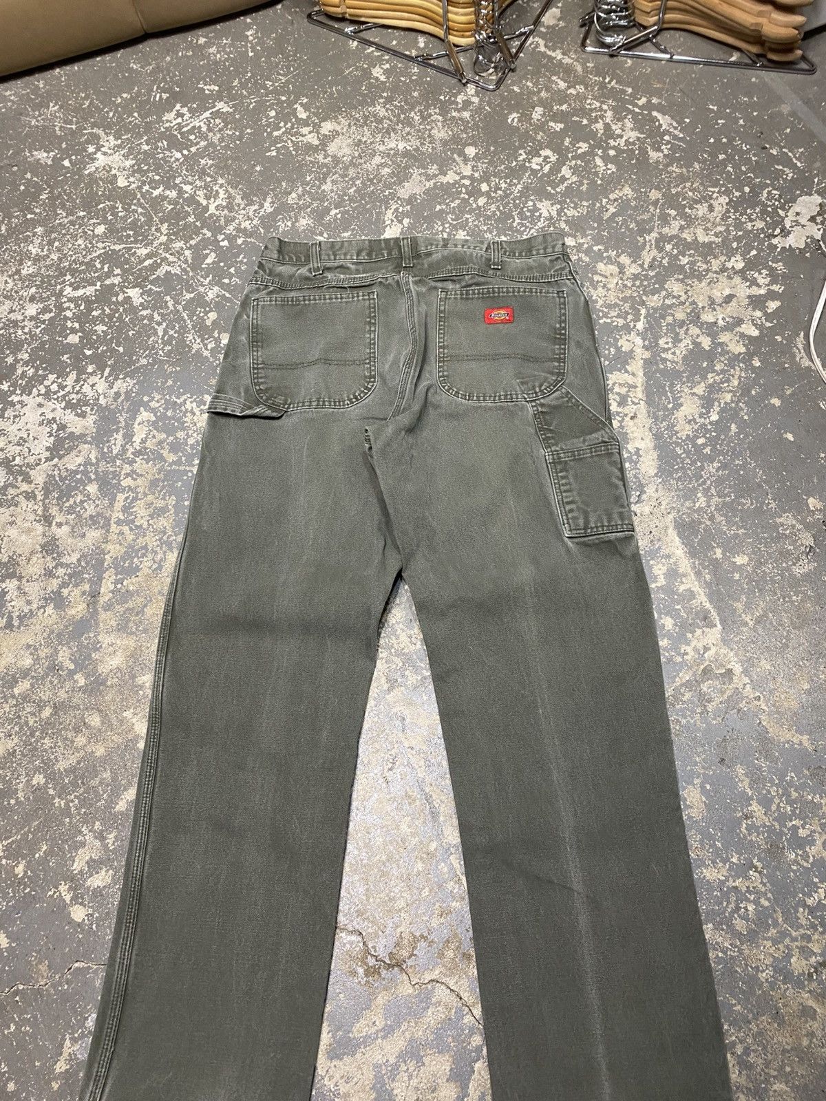 Carhartt × Dickies × Vintage Vintage Dickies Green Faded Carpenter Baggy Fit Pants Size US 36 / EU 52 - 8 Thumbnail
