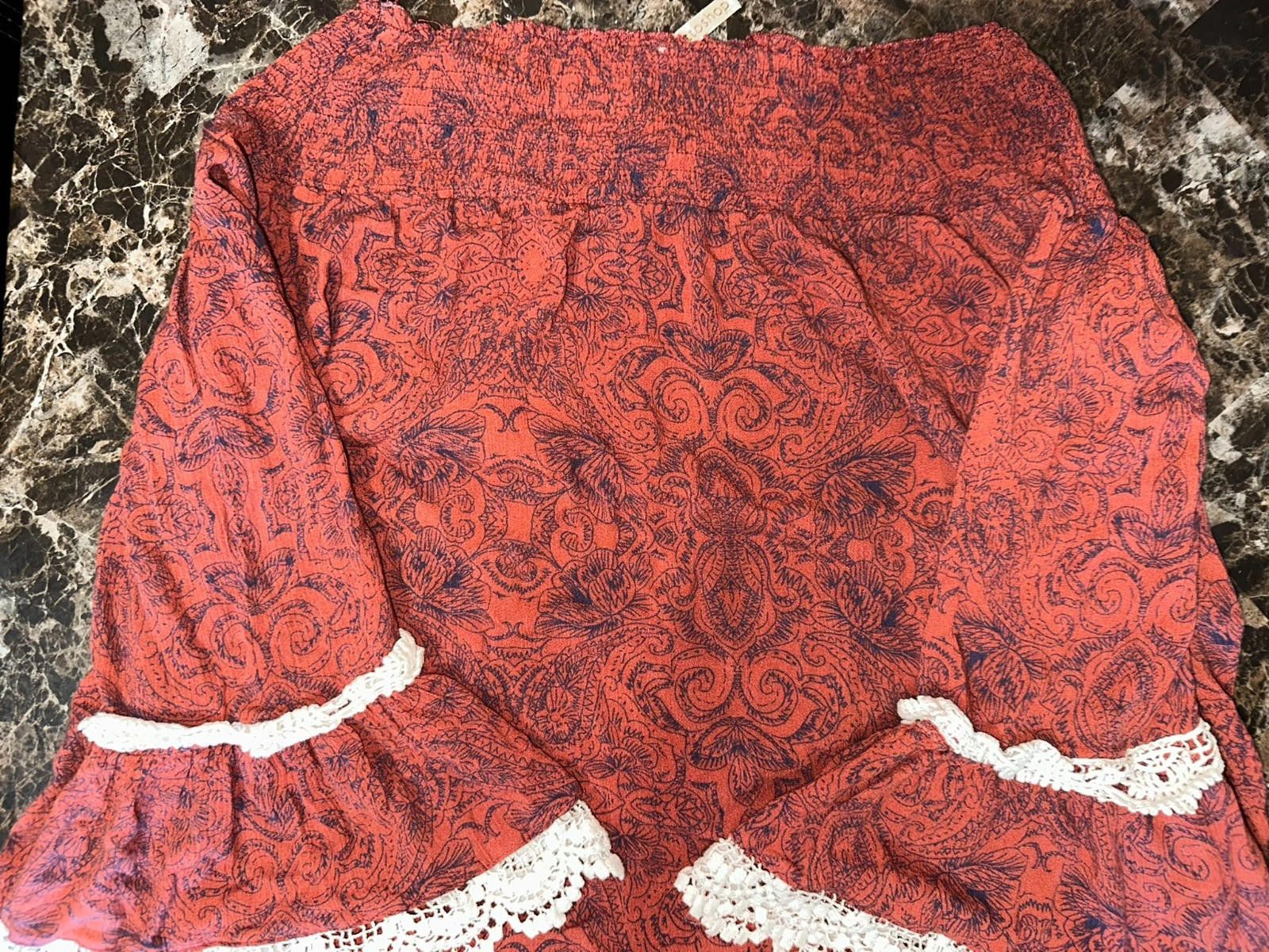 The Unbranded Brand Vintage Boho Lace Blouse Size M Size M / US 6-8 / IT 42-44 - 7 Thumbnail