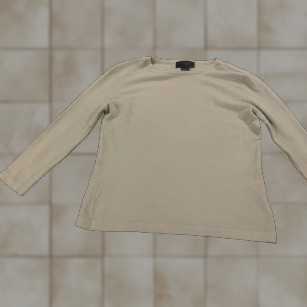 Express Express Womens Sweater L Green Stretch Pullover Knit Crew Neck Regular Embroidered Vintage American Brand Pullover Sweater Women L Size L / US 10 / IT 46 - 1 Thumbnail