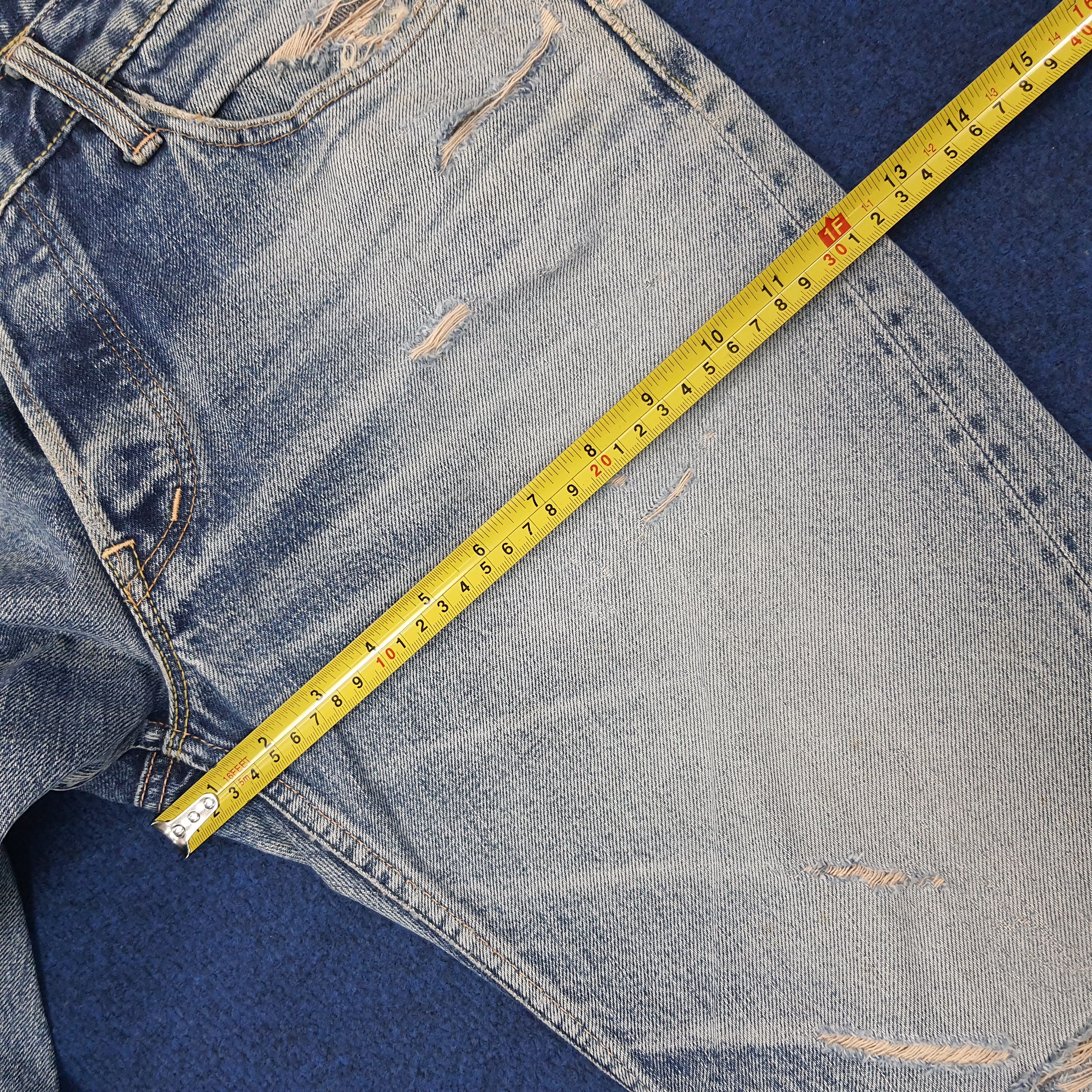 HOLLYWOOD RANCH MARKET Vintage HRM Hollywood Ranch Market Distressed Jeans C244N29 Size US 32 / EU 48 - 14 Thumbnail