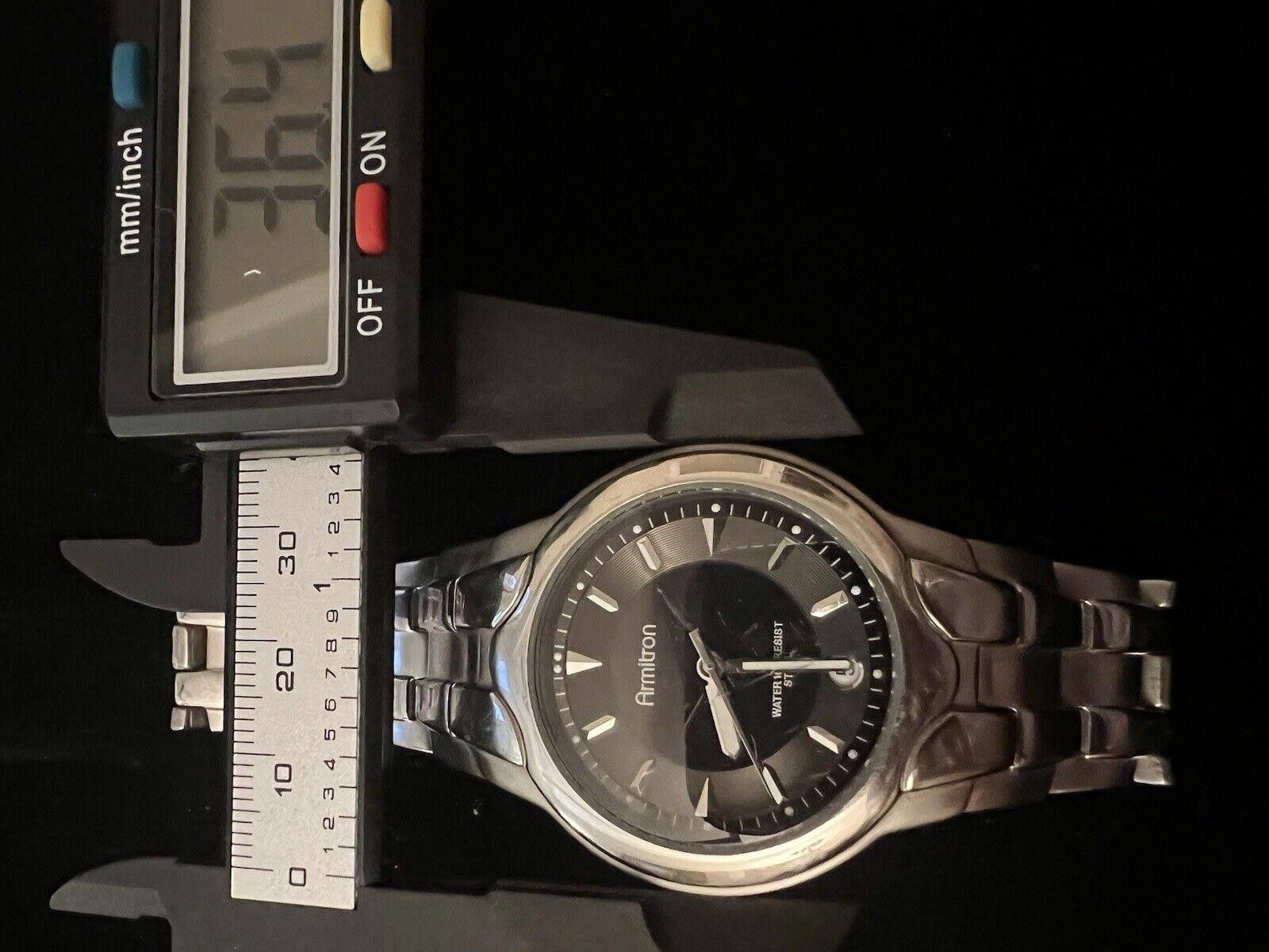 Designer Armitron Men's Watch Stainless Steel New Battery Size ONE SIZE - 6 Thumbnail