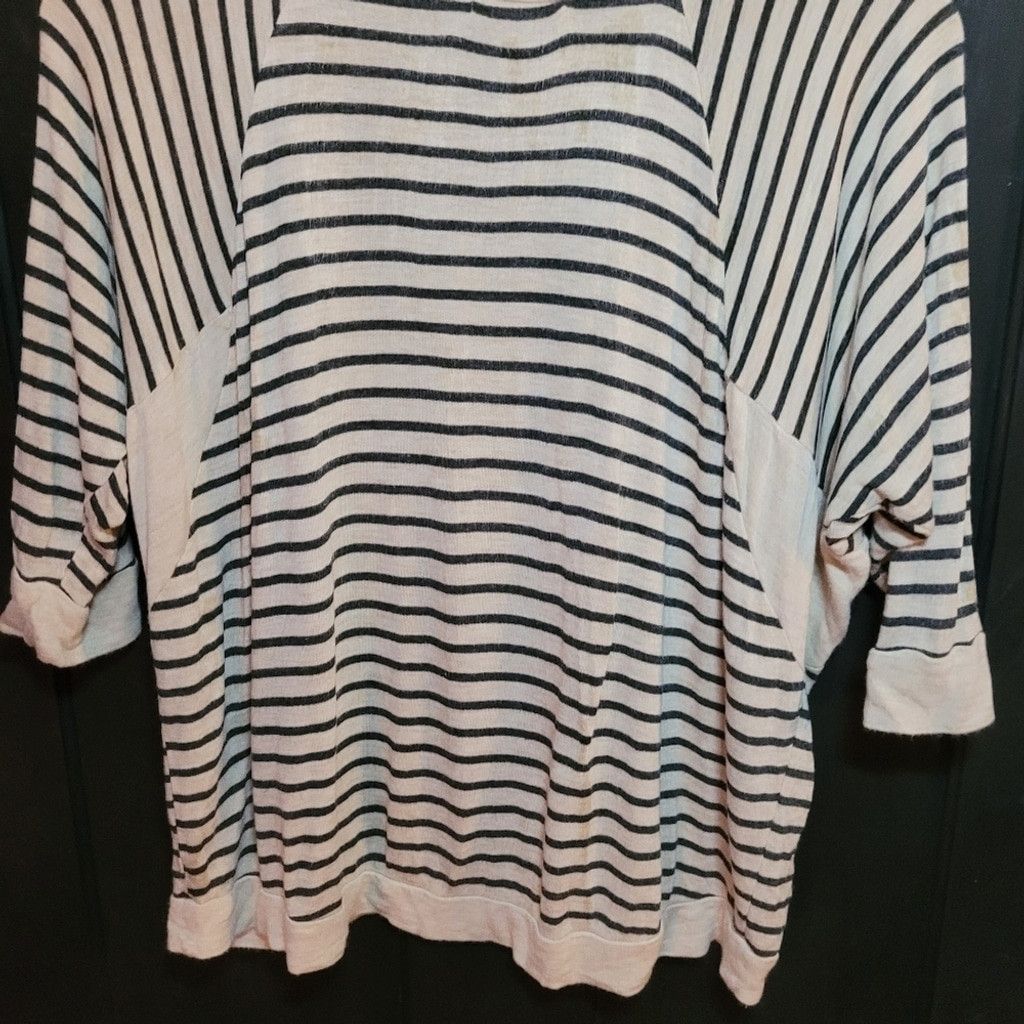 Montagut Monteri, casual shirt. Beige with black stripes.,guc, M Size L / US 10 / IT 46 - 6 Thumbnail