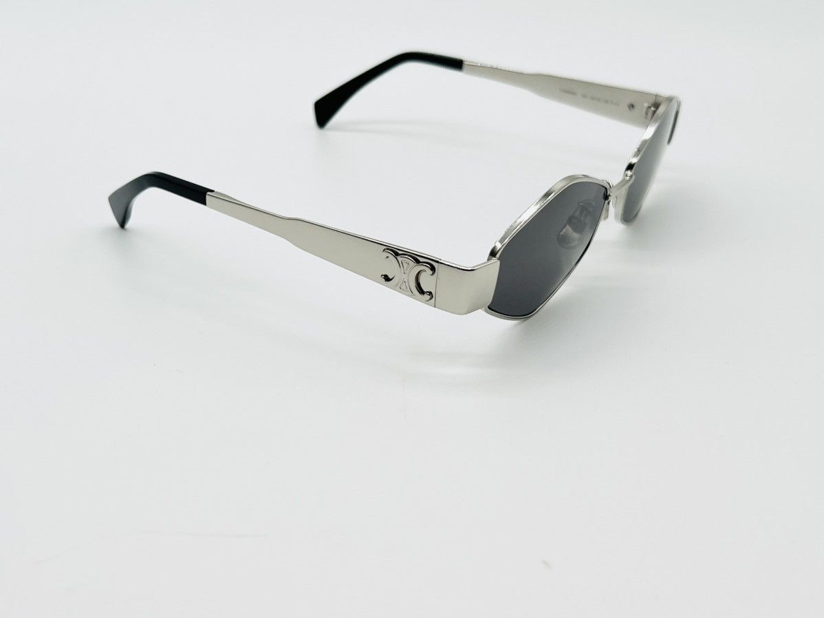 Celine Celine CL40254U 16A Hexagonal Silver Celine Sunglasses Size ONE SIZE - 7 Thumbnail