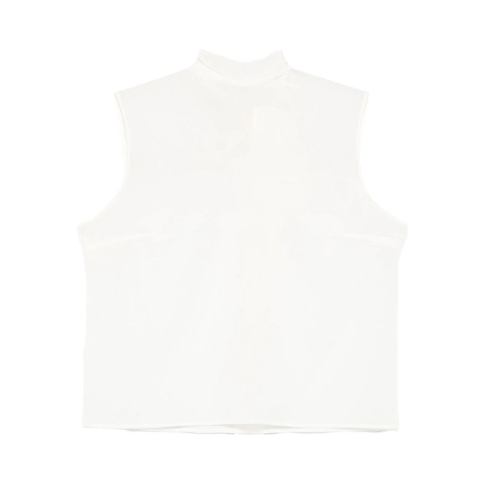 Mazzarelli Mazzarelli WHITE Tops - Blouses Size M / US 6-8 / IT 42-44 - 1 Thumbnail