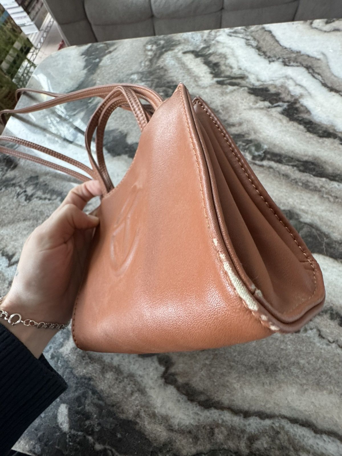 Telfar Telfar bag, small in camel brown Size ONE SIZE - 3 Thumbnail