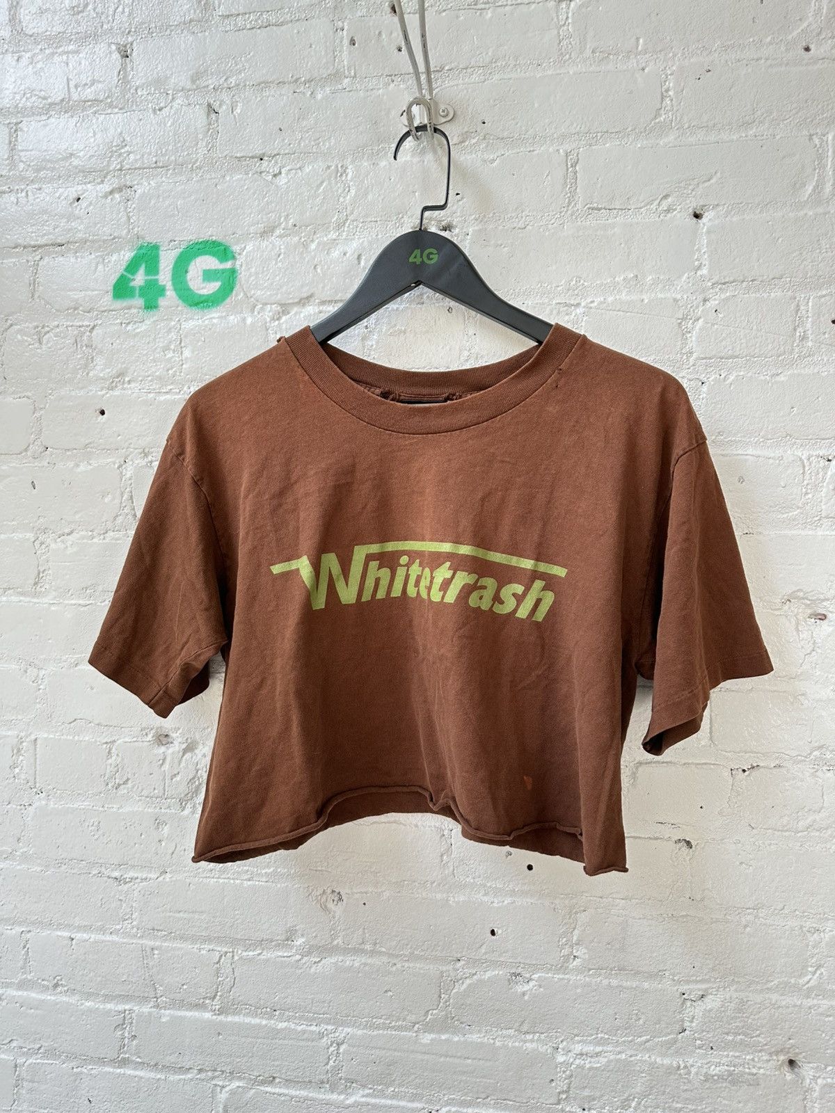 Vintage WHITE TRASH VINTAGE CROP TOP Size S / US 4 / IT 40 - 1 Thumbnail