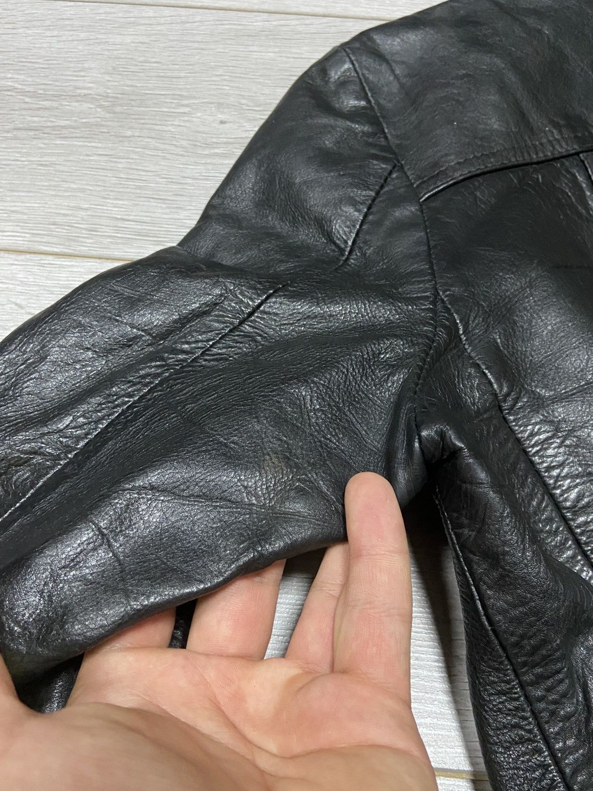 Genuine Leather Leather bomber jacket vintage zip Size US S / EU 44-46 / 1 - 16 Thumbnail