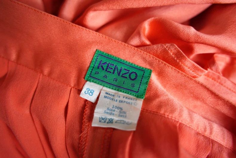 Kenzo KENZO Orange pink elegant silk set vintage Size XS / US 0-2 / IT 36-38 - 8 Thumbnail