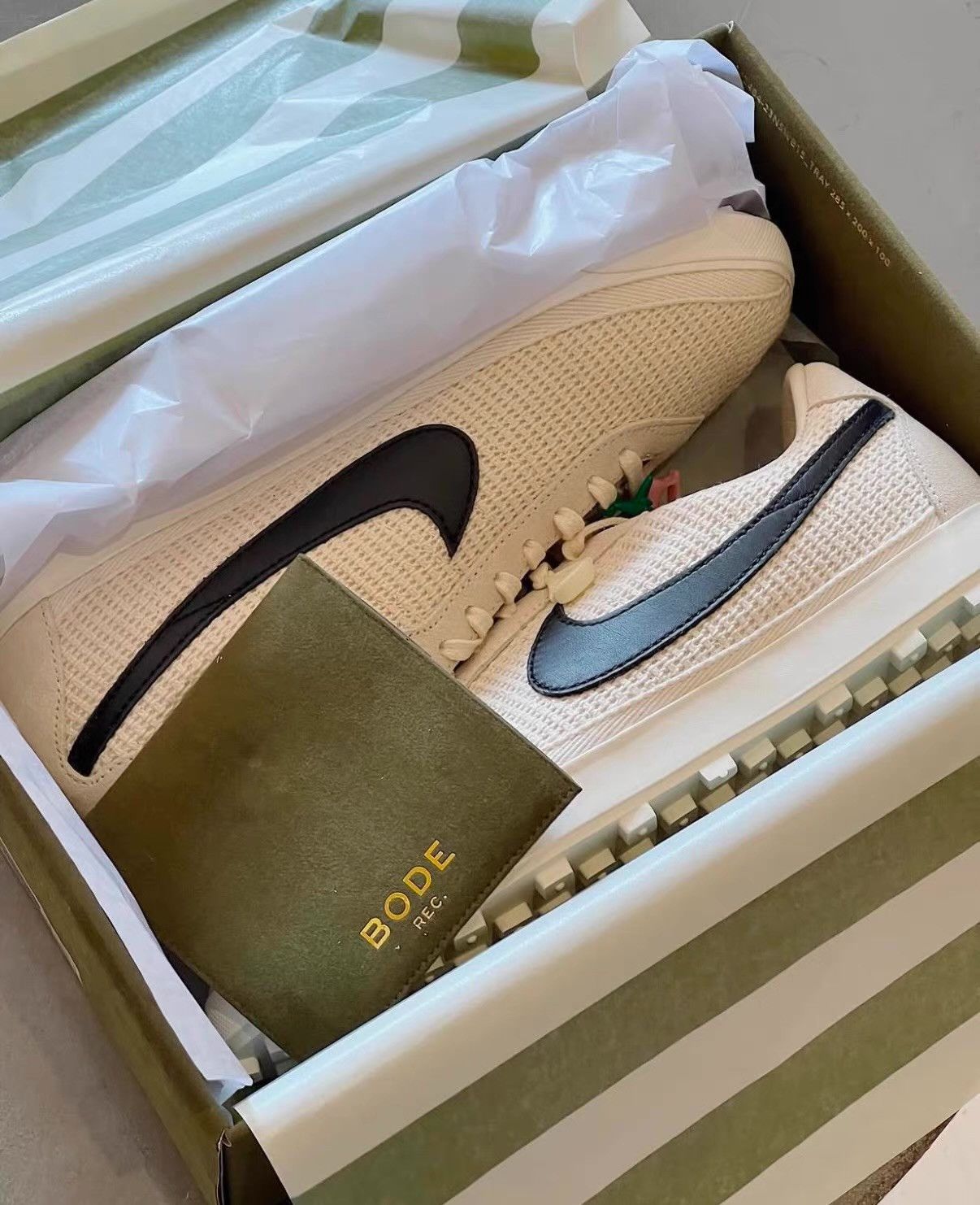 Nike Bode x Nike Low-profile Casual Shoes Off-white Ｑ20 Size US 10 / EU 43 - 3 Thumbnail