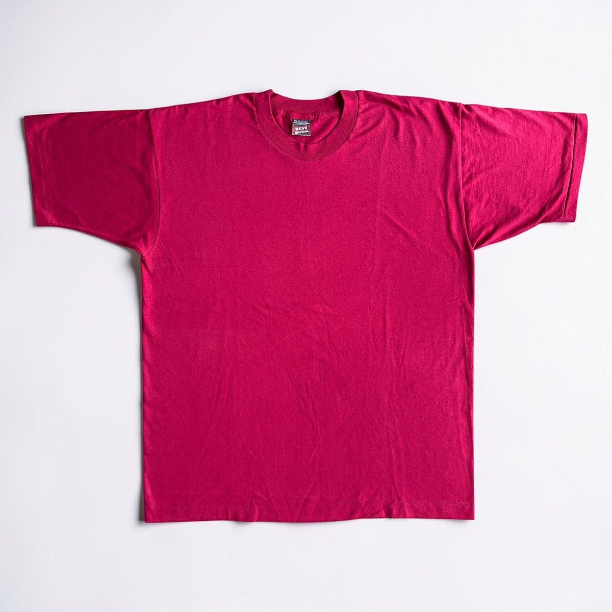 Vintage Vintage Blank Tee Fruit of the Loom Best Maroon Size US XL / EU 56 / 4 - 1 Thumbnail