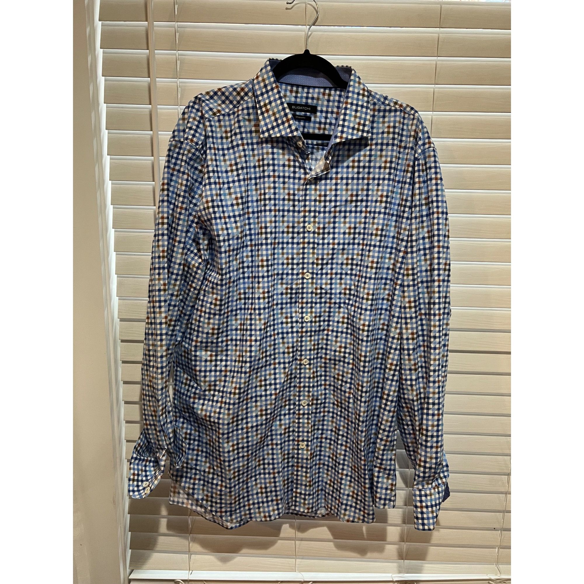 BUGATCHI Bugatchi Button Up Dress Shirt - Size XXL Size US XXL / EU 58 / 5 - 1 Thumbnail