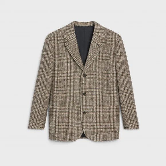 Celine o1bcso1str0924 Preppy Jacket In Wool in Multicolor Size XXS / US 00 / IT 34 - 1 Preview