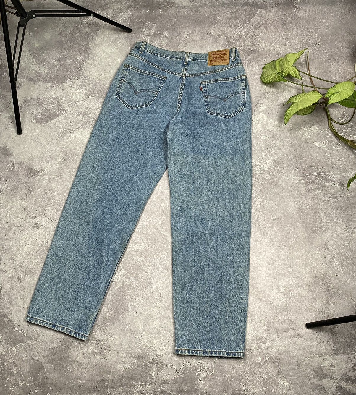 Jean × Levi's × Vintage Vintage Levis 550 1999 Jeans Baggy Wash Denim Blue Size US 36 / EU 52 - 5 Thumbnail