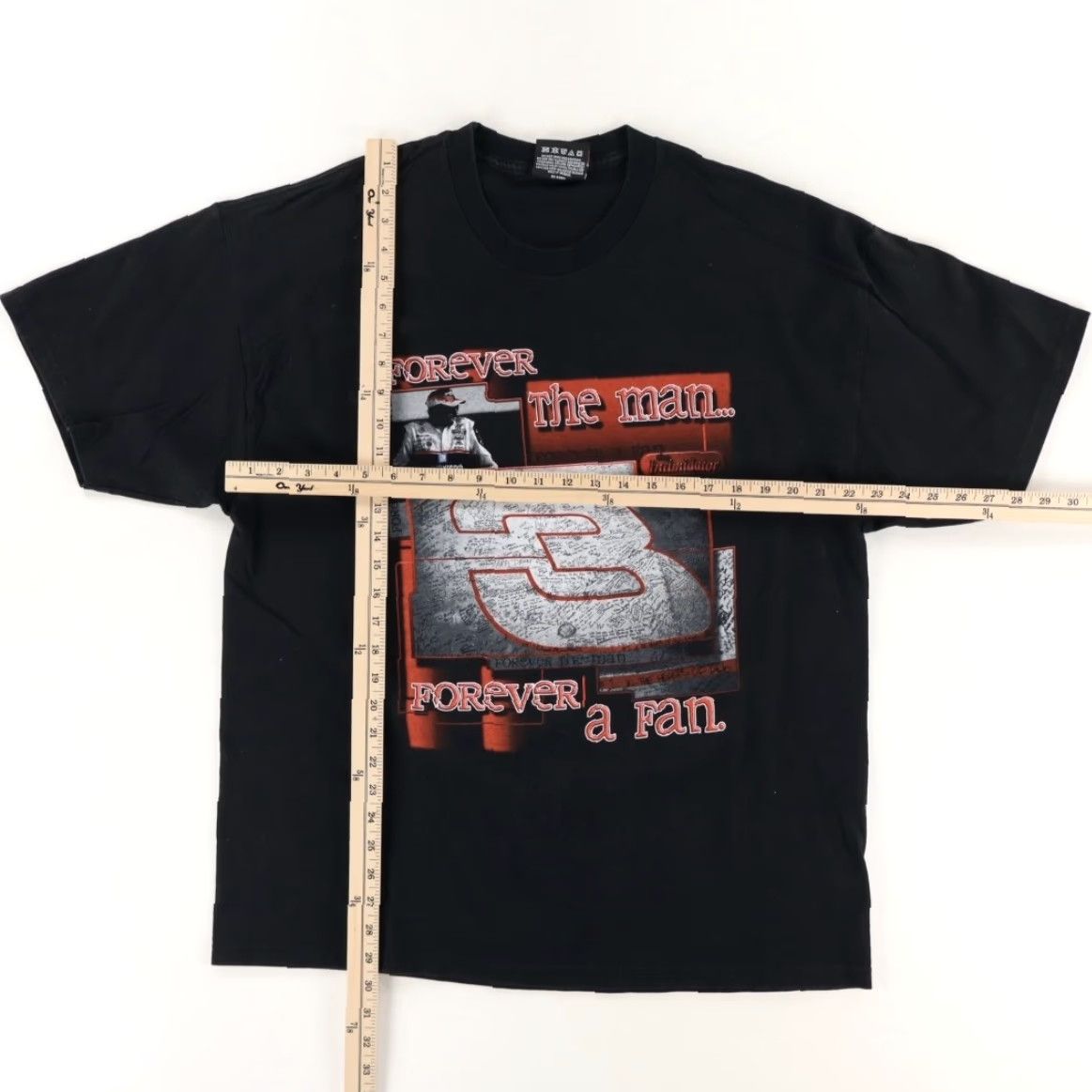 Chase Authentics VTG Chase Authentics Dale Earnhardt Forever the Man Black T-Shirt Men's L Shirt Size US L / EU 52-54 / 3 - 3 Thumbnail