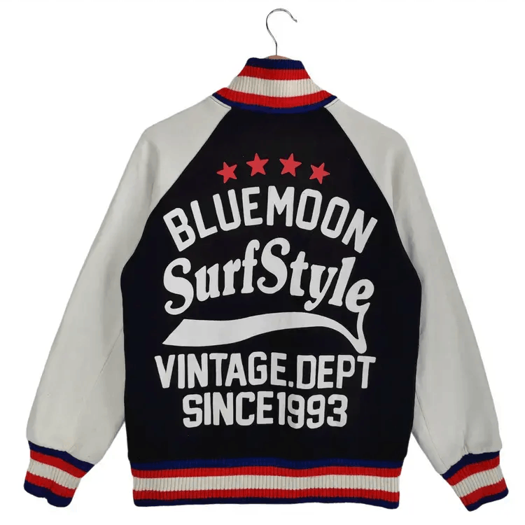 Japanese Brand Bluemoon Surfing Varsity Jackets Size US M / EU 48-50 / 2 - 3 Thumbnail
