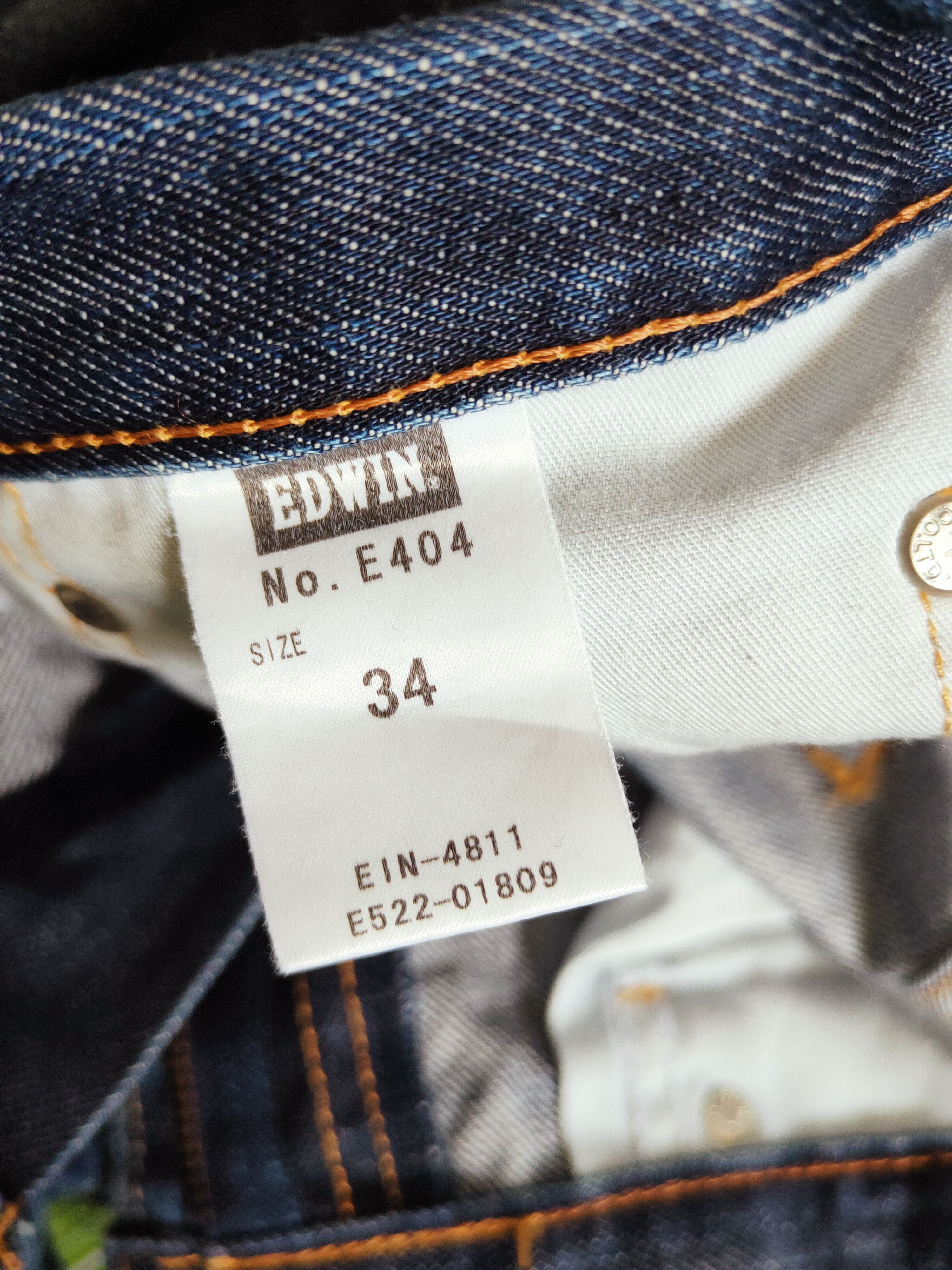 Edwin Edwin Dark Blue Distressed Ripped Jeans #S2736 Size US 34 / EU 50 - 16 Thumbnail