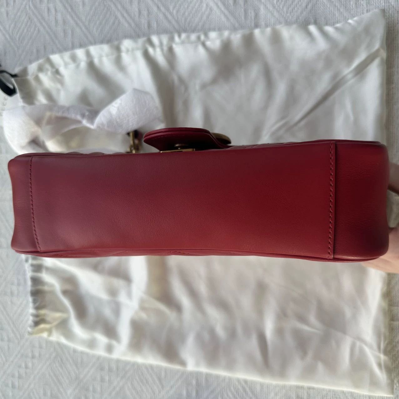 Gucci Gucci Marmont Red Medium 26 Unused Accs Size ONE SIZE - 5 Thumbnail