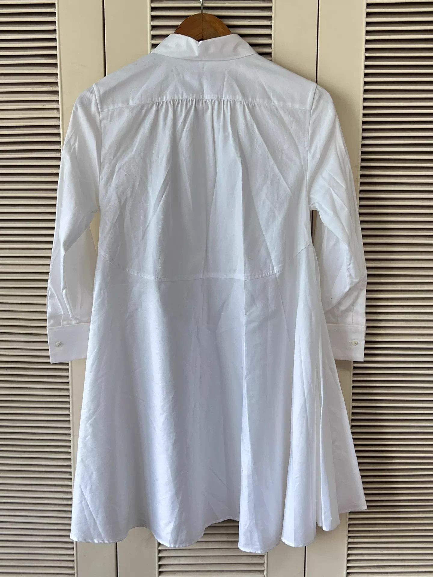 Dior Dior White CD Bee Embroidered Shirt Dress 34 Size XS / US 0-2 / IT 36-38 - 2 Thumbnail