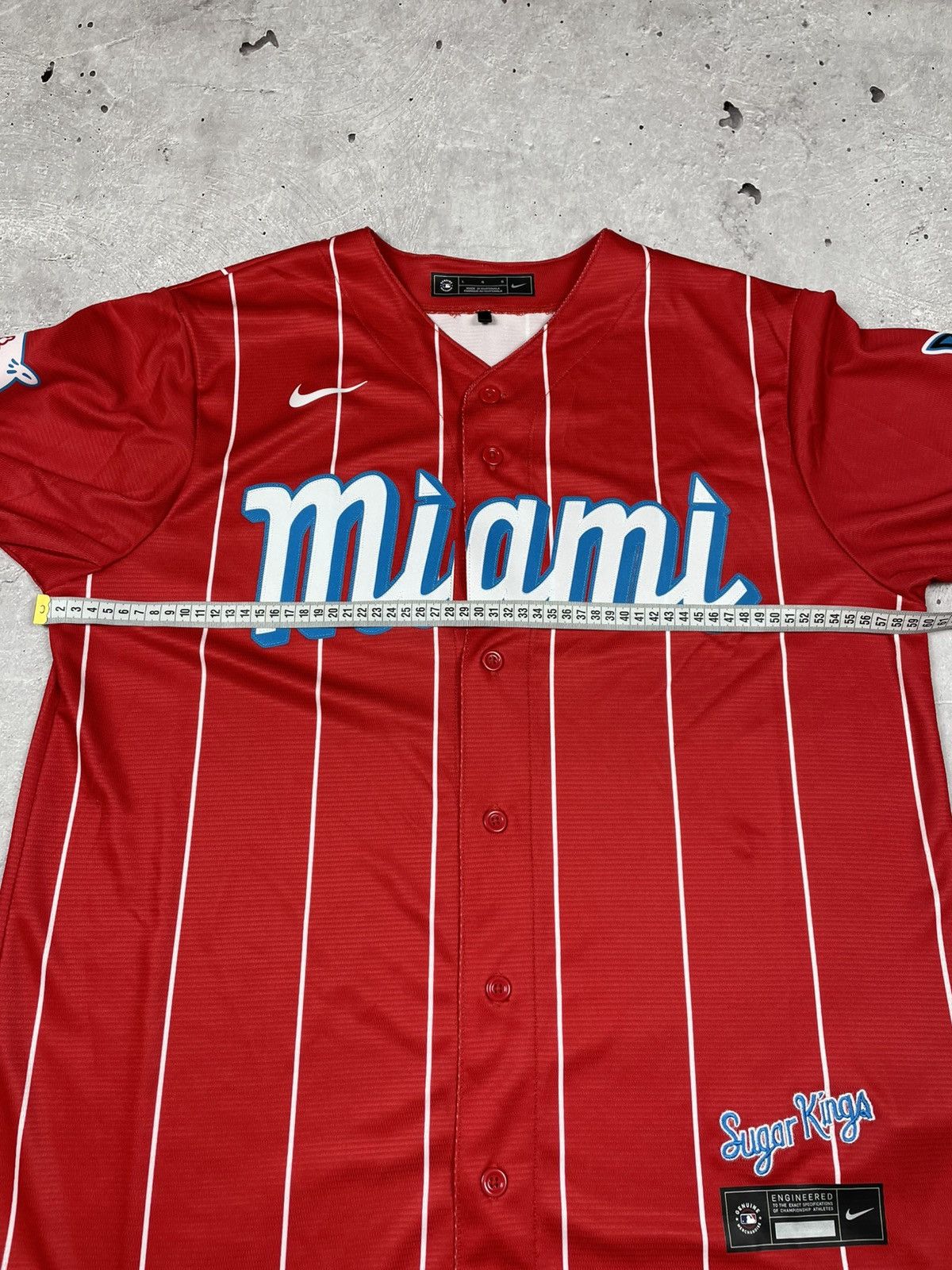 Nike Nike Miami Marlins Sugar Kings Solar Baseball Jersey Men's L Size US L / EU 52-54 / 3 - 7 Thumbnail
