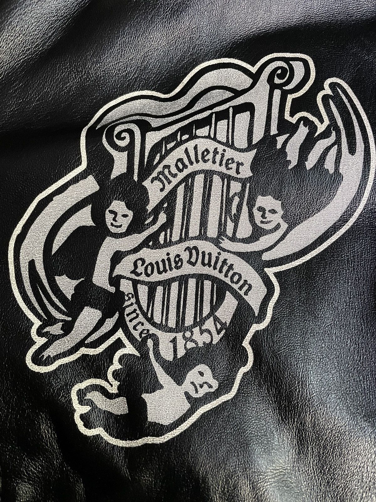 Louis Vuitton Louis Vuitton Black Leather Varsity Jacket Size US L / EU 52-54 / 3 - 5 Thumbnail