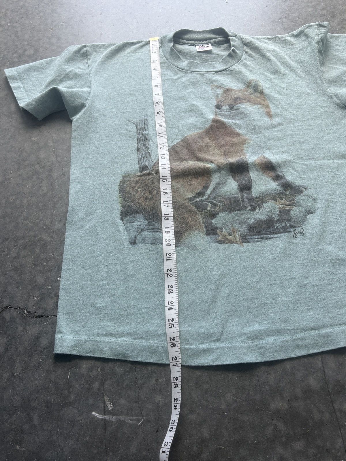 Vintage Vintage 90s Fox Graphic Tee Size US L / EU 52-54 / 3 - 8 Thumbnail