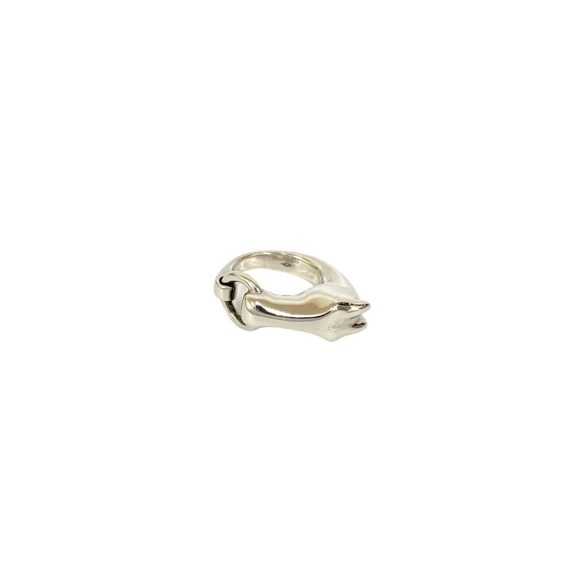 Hermes HERMES Galop Ring, Sterling Silver 925, Size 10, Silver, Item No. 70692 Size ONE SIZE - 1 Thumbnail
