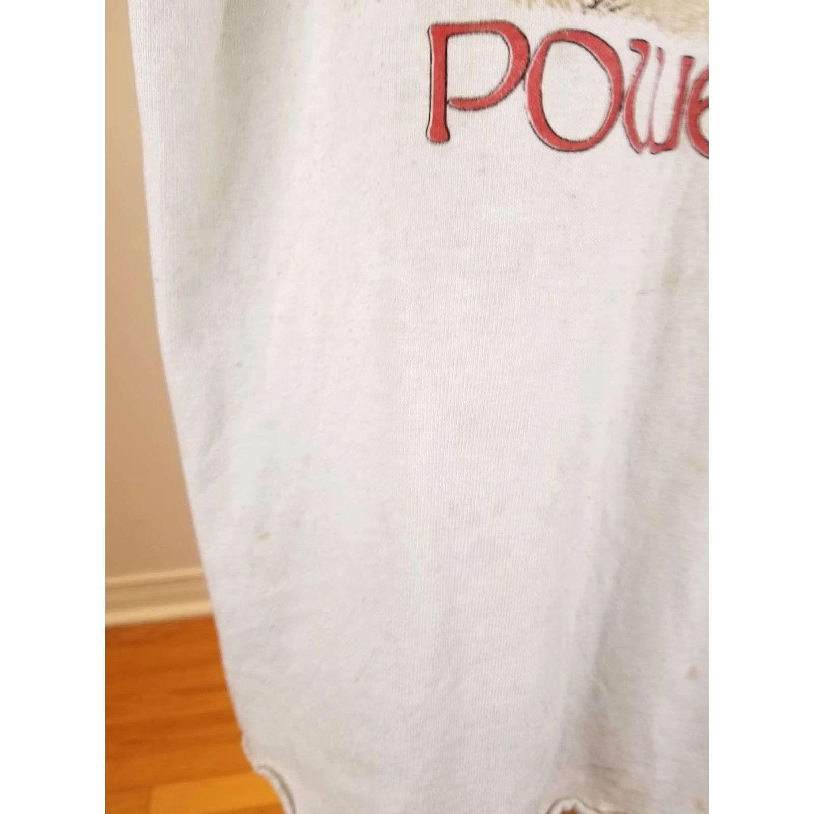 Vintage VINTAGE IRON MAIDEN POWERSLAVE WORLD SLAVERS ROUR T-SHIRT JERTSEY XLARGE WHITE/BLACK 90s Mens Size US XL / EU 56 / 4 - 3 Thumbnail