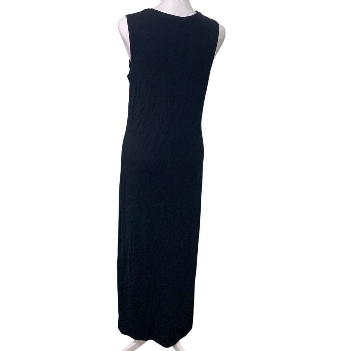 Gap GAP Womens Medium Long Black Sleeveless V Neck Maxi Dress Size M / US 6-8 / IT 42-44 - 4 Thumbnail
