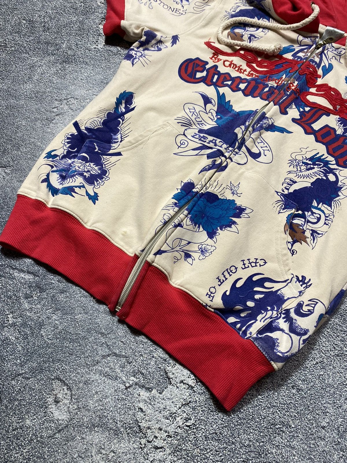 Christian Audigier × Ed Hardy Vintage ED HARDY by Christian Audigier shirt hoodie Size L / US 10 / IT 46 - 8 Thumbnail