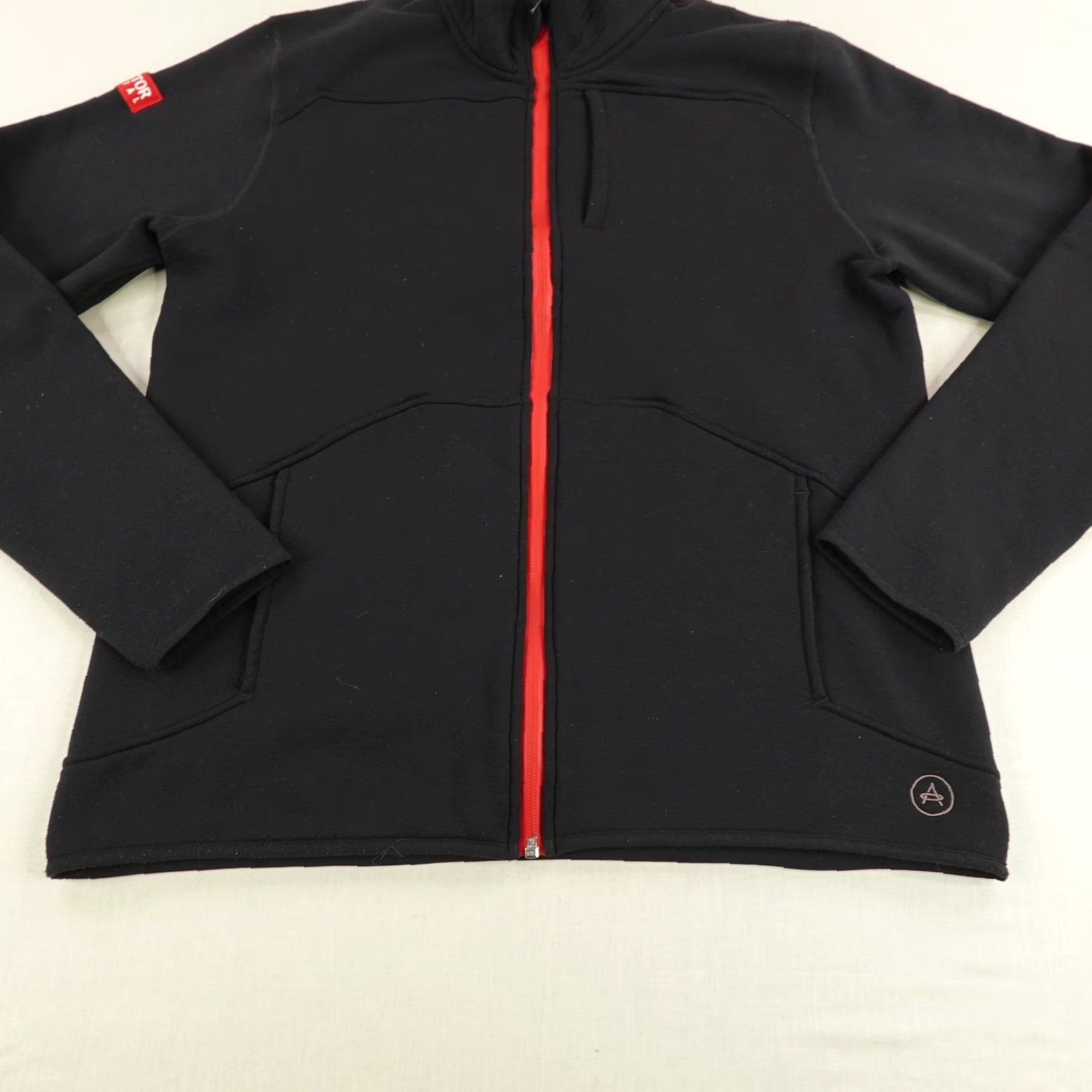 Vintage Aether Jacket Womens XL Size 4 Black Full Zip Up Soft Knit Fleece Outdoors Coat Size XL / US 12-14 / IT 48-50 - 3 Thumbnail