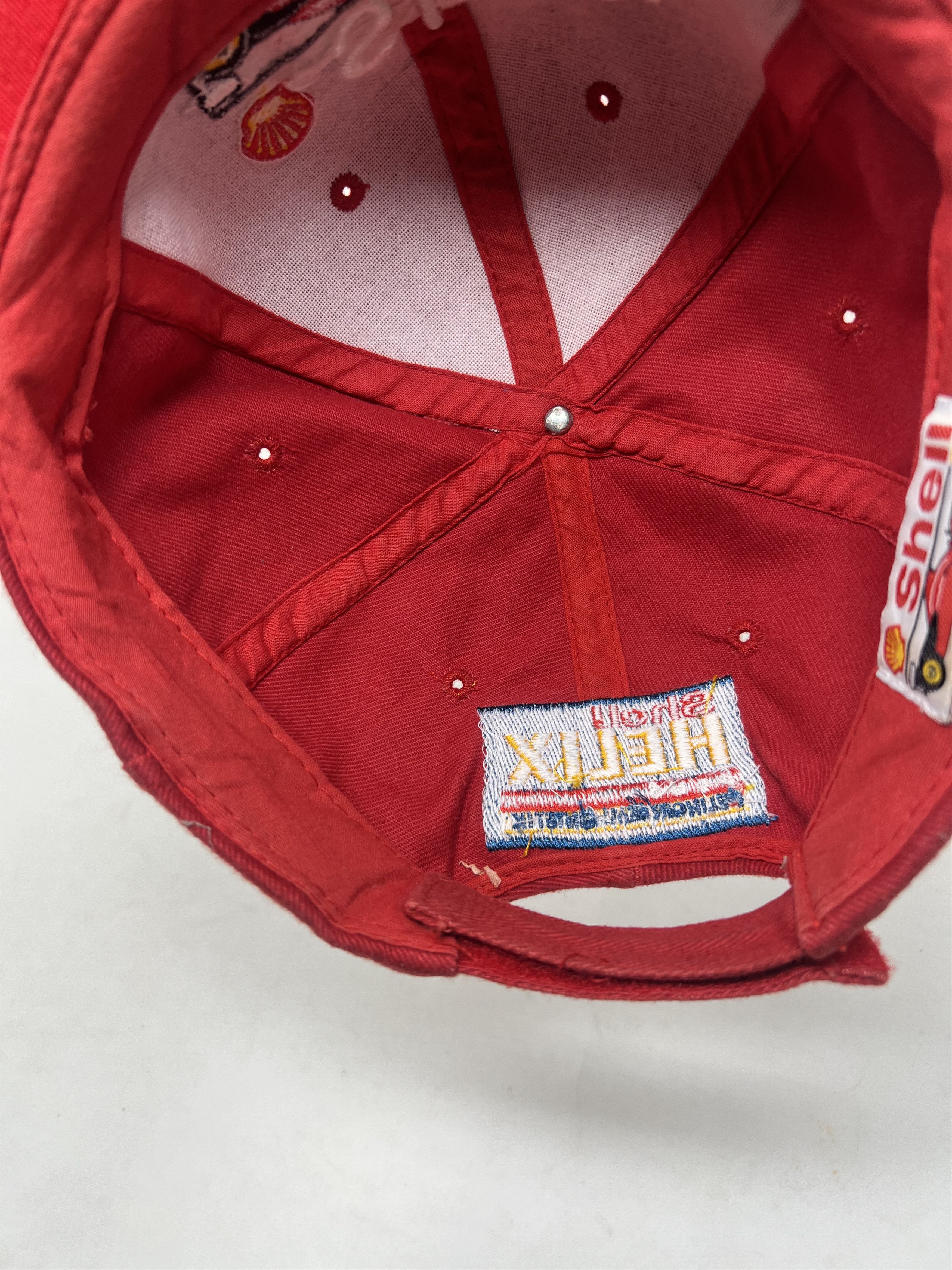 Vintage Shell F1 Vintage Red Strapback Hat Size ONE SIZE - 7 Thumbnail