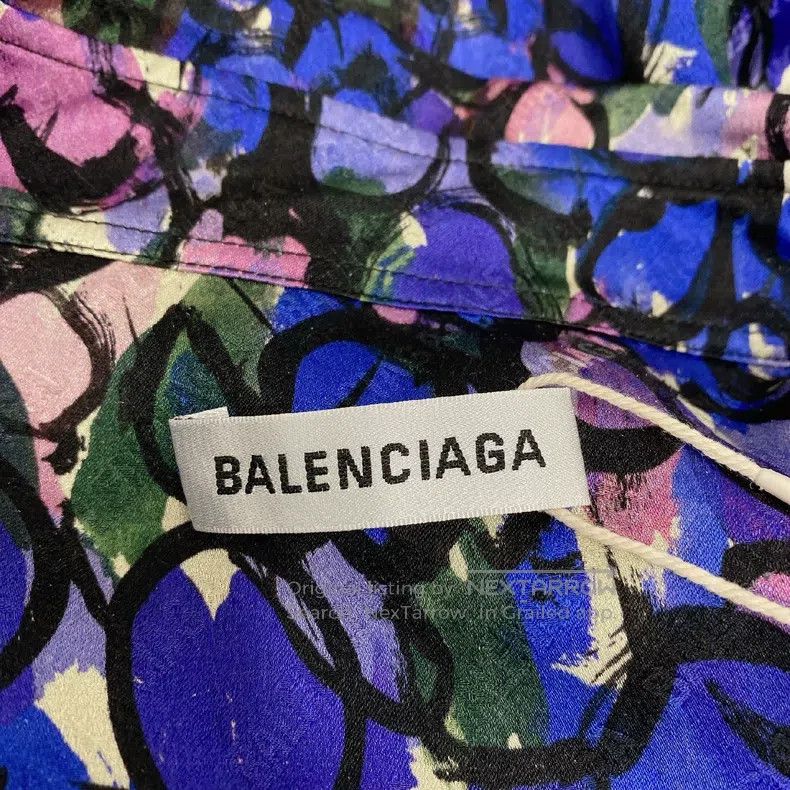 Balenciaga Balenciaga All-over Logo Patterned Shirt, Size 34 Size XXS / US 00 / IT 34 - 7 Thumbnail