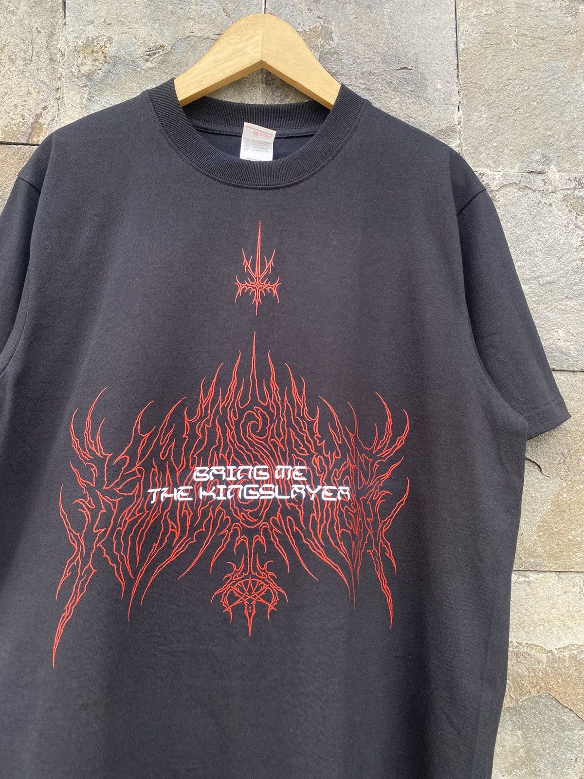 Band Tees Bring Me The Horizon KINGSLAYER Shirt BABYMETAL Size US L / EU 52-54 / 3 - 4 Thumbnail