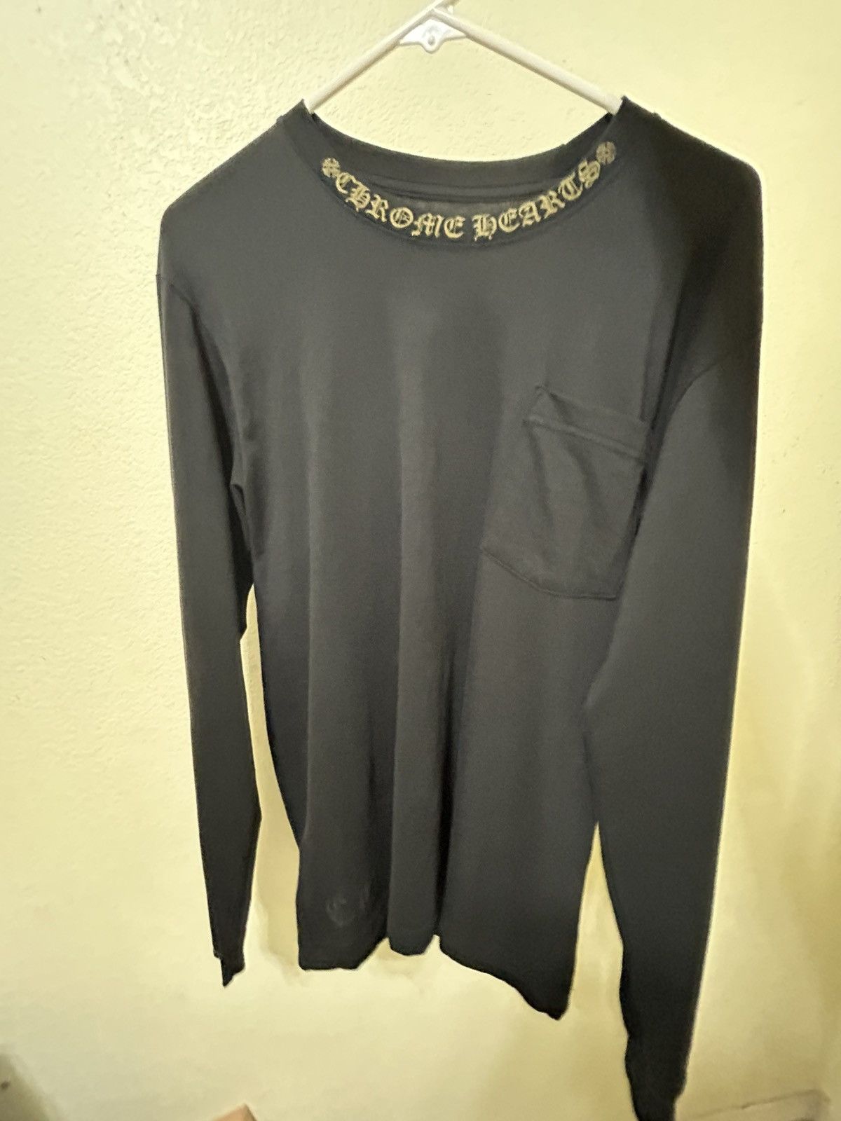 Chrome Hearts Chrome Hearts Pocket Crew Longsleeve Army Green Size M Size US M / EU 48-50 / 2 - 1 Thumbnail