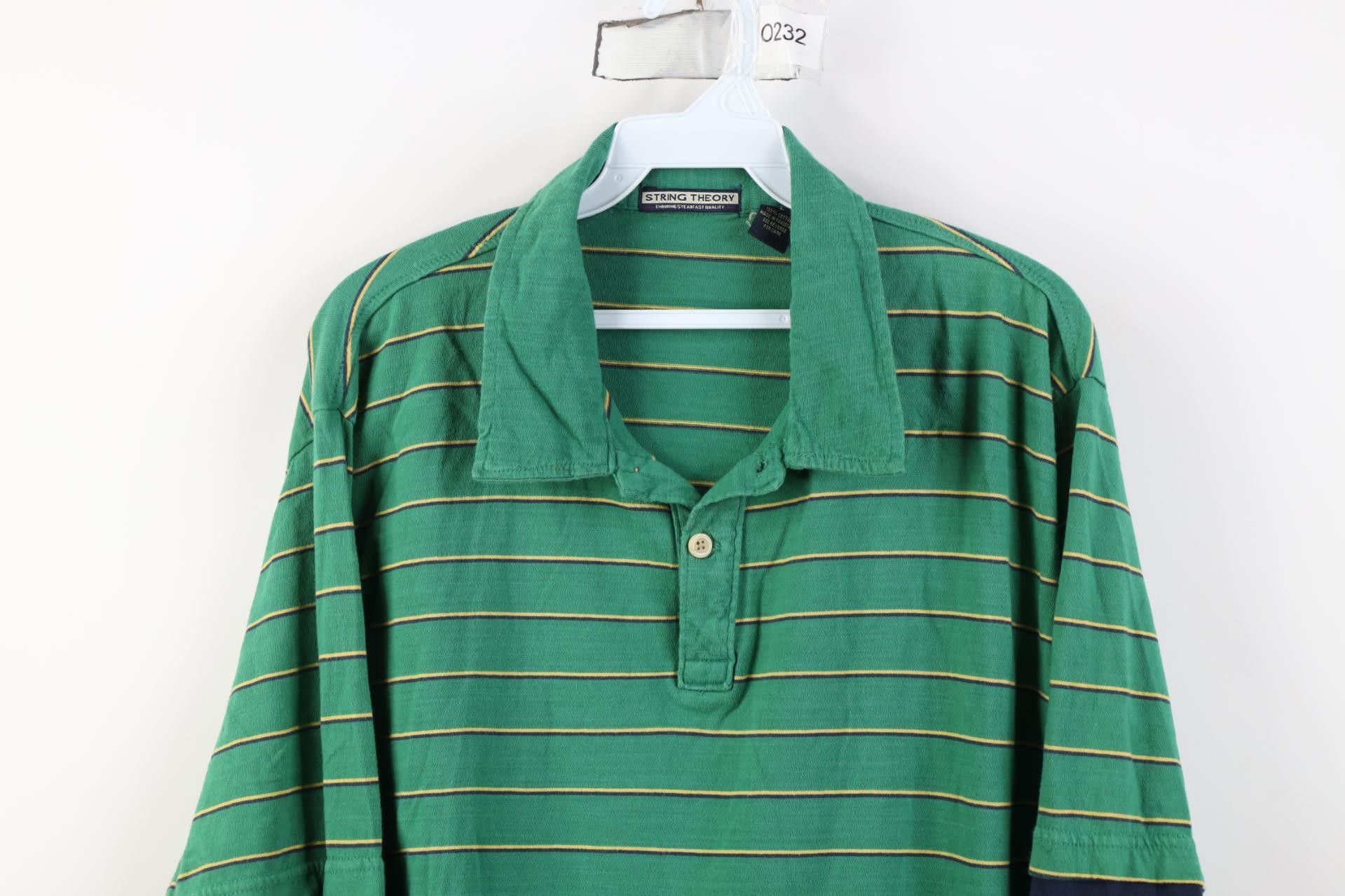 Vintage Vintage 90s Y2K Streetwear Striped Long Sleeve Polo Shirt Size US L / EU 52-54 / 3 - 2 Thumbnail