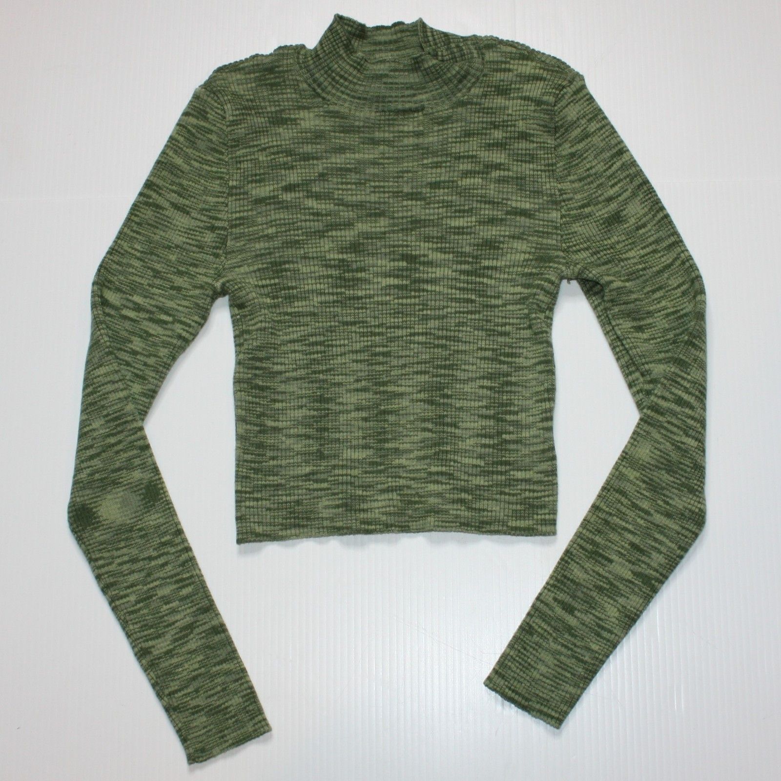 Other L.A. Heart Mock Neck Sweater Top in Space Dye Green Color Size S / US 4 / IT 40 - 2 Thumbnail